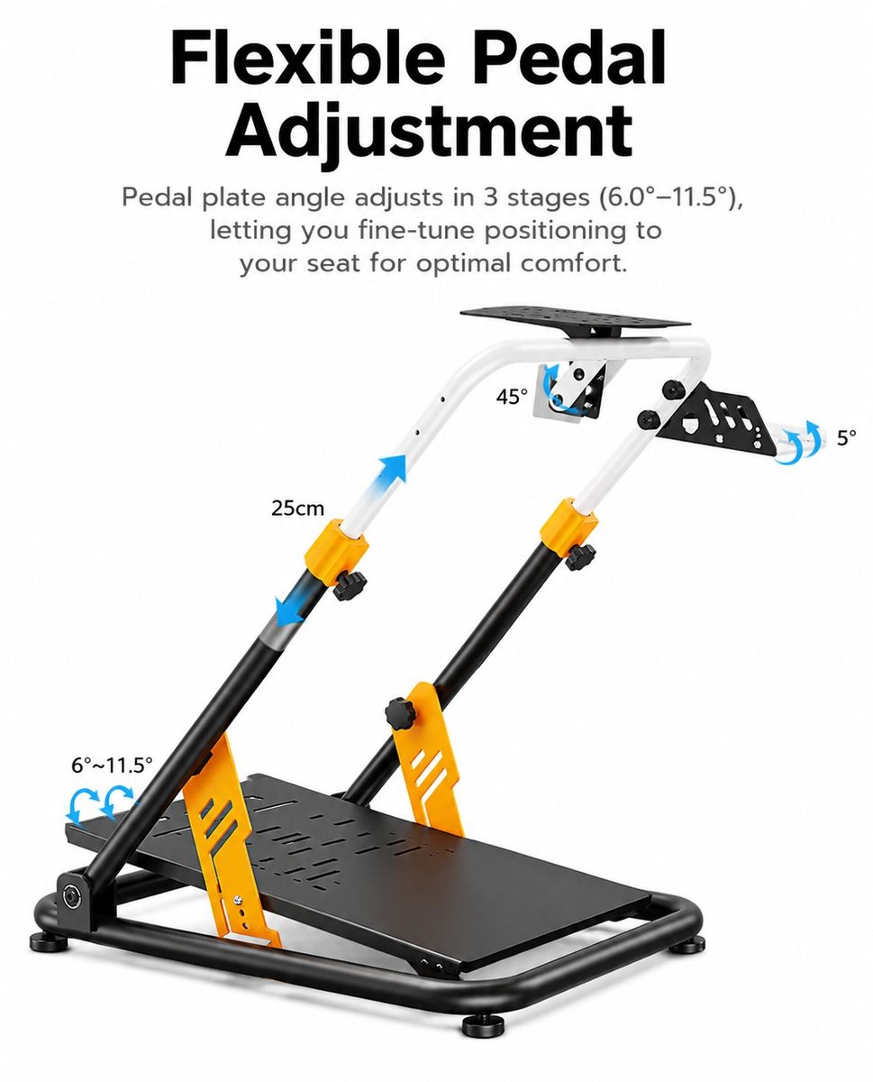 PXN A11 Foldable Gaming Racing Stand – Sim Racing Wheel & Pedal Cockpit