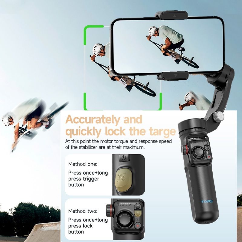 DW Handheld Gimbal Stabilizer with AI Face & Object Tracking – M03
