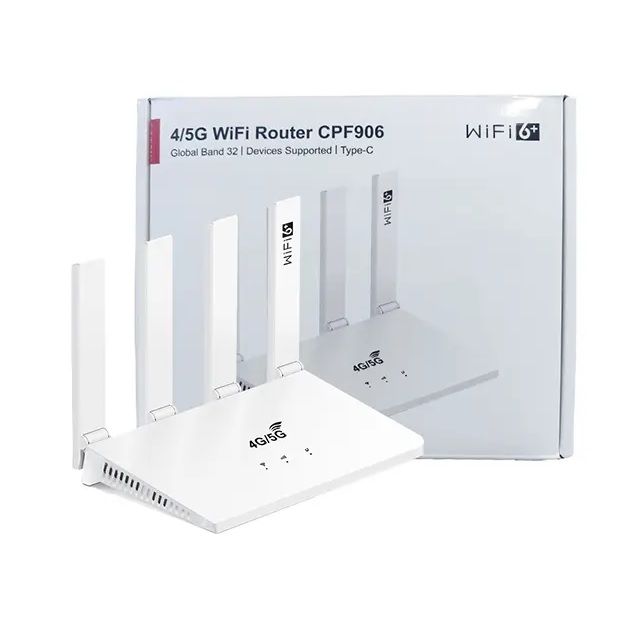 WiFi 6 300Mbps 4G LTE Router with SIM Card Slot & 4 Antennas - CPF906