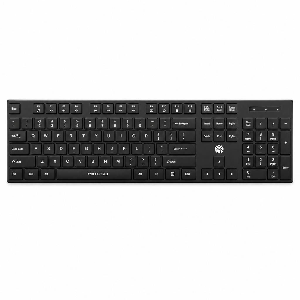 Mikuso KB-052U Wired USB Keyboard Full-Size 104-Key with Numeric Keypad