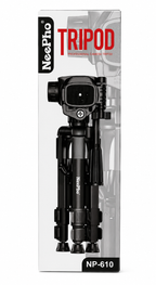 NeePho NP-610 Professional Camera & Phone Tripod Stand with Phone Holder & Carry Bag