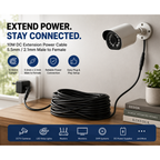 DC Power Extension Cable Male to Female 5.5mm x 2.1mm – 10 Metres