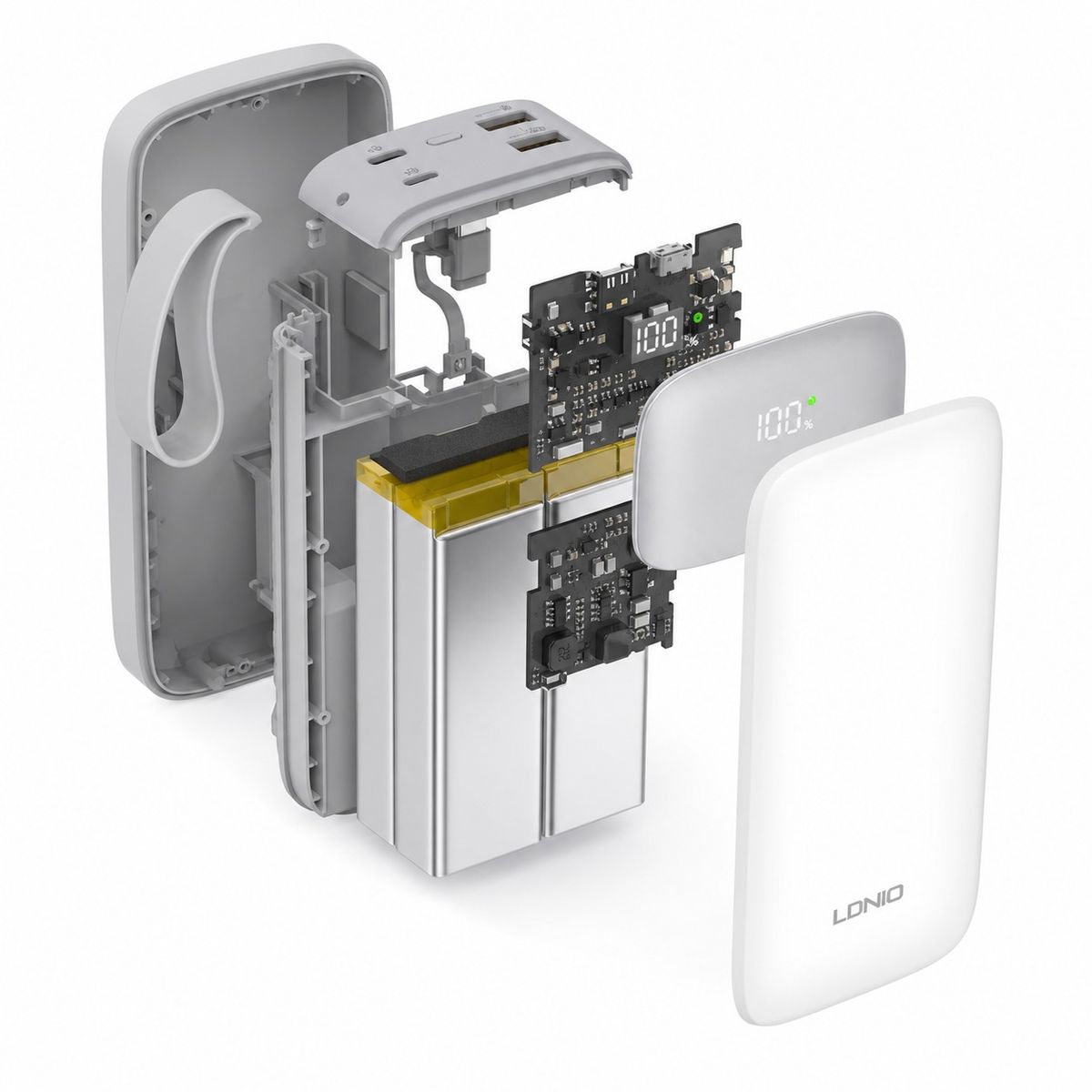 LDNIO PQ30 30,000mAh Power Bank – High-Capacity Portable Fast Charging Battery