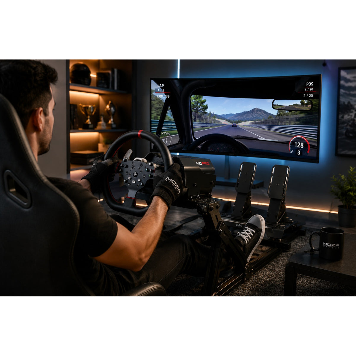 PXN V10 Ultra Racing Steering Wheel & Pedal Simulator Gaming Set