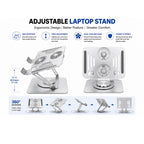 286 Notebook PC Stand – 360° Rotating Ergonomic Laptop Stand