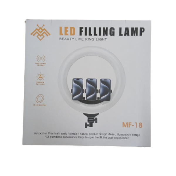 18" LED Ring Light 45cm – Dimmable Fill Light for Photo & Video – MF-18