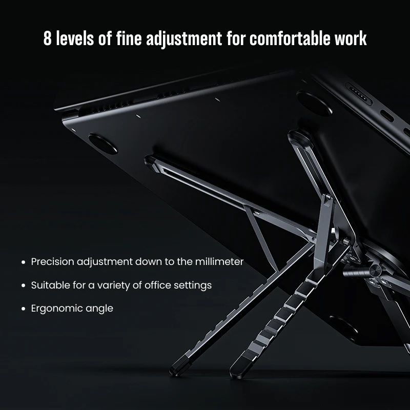 DW E05 Multi-purpose Travel Portable Magnetic Stand – 5-in-1 Foldable Laptop, Phone & Tablet Stand
