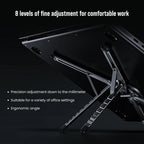 DW E05 Multi-purpose Travel Portable Magnetic Stand – 5-in-1 Foldable Laptop, Phone & Tablet Stand