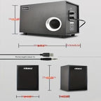 DW Game Level E-2201 2.1 Subwoofer Gaming Speaker System