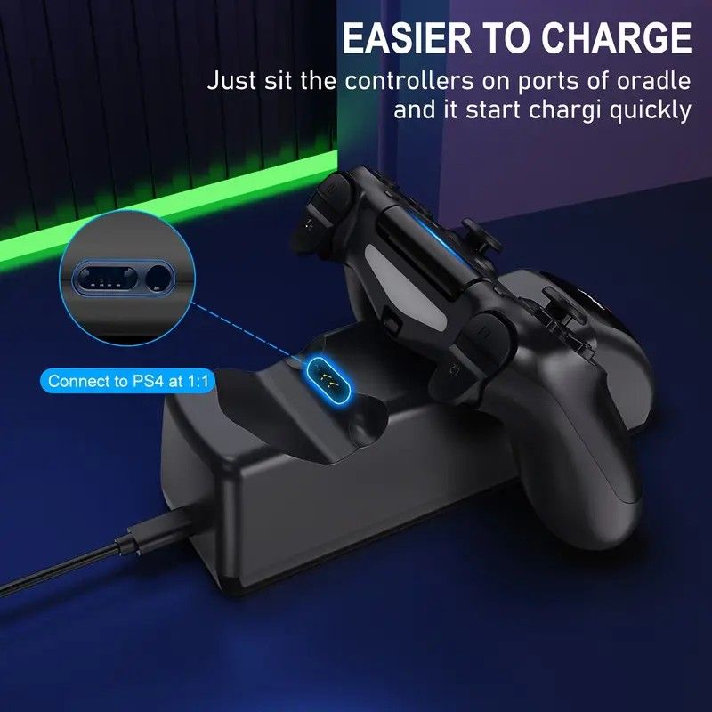 DOBE TP4-889 Dual Charging Dock Station for PS4 Controllers