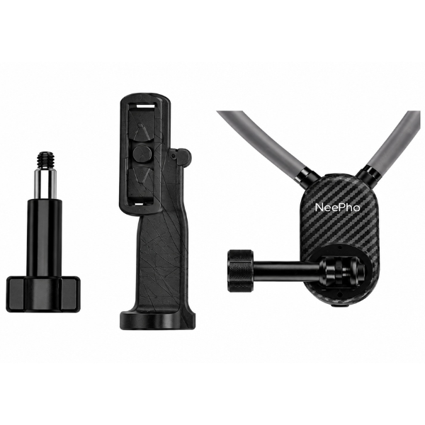 NeePho NP-G2 Camera & Smartphone Neck Mount – Hands-Free POV Vlogging Bracket