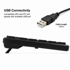 Mikuso KB-052U Wired USB Keyboard Full-Size 104-Key with Numeric Keypad