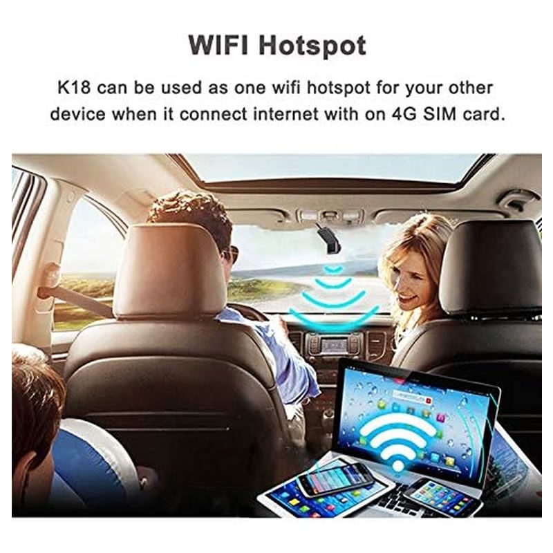 1080P Smart 4G Cloud Car DVR Dual Dash Camera (03000173)