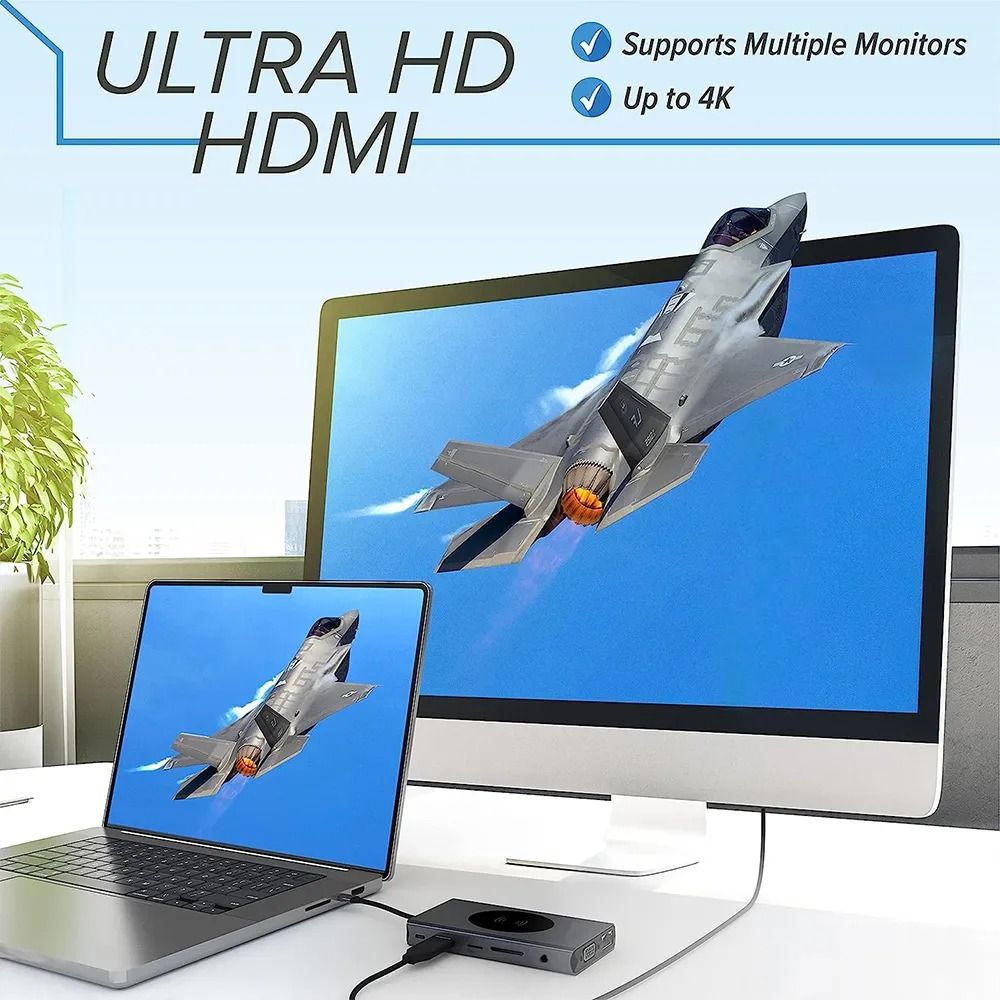 13-in-1 Type-C Docking Station Hub Adapter