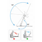 Laptop Stand V5.1 Adjustable Foldable Ergonomic Laptop Riser Stand