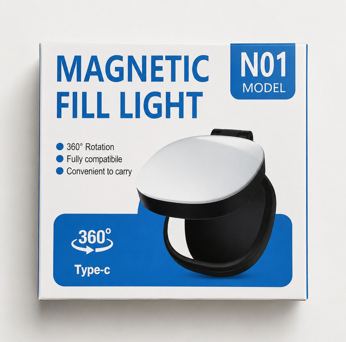 N01 Magnetic Rechargeable LED Fill Light for Camera & Phone Video