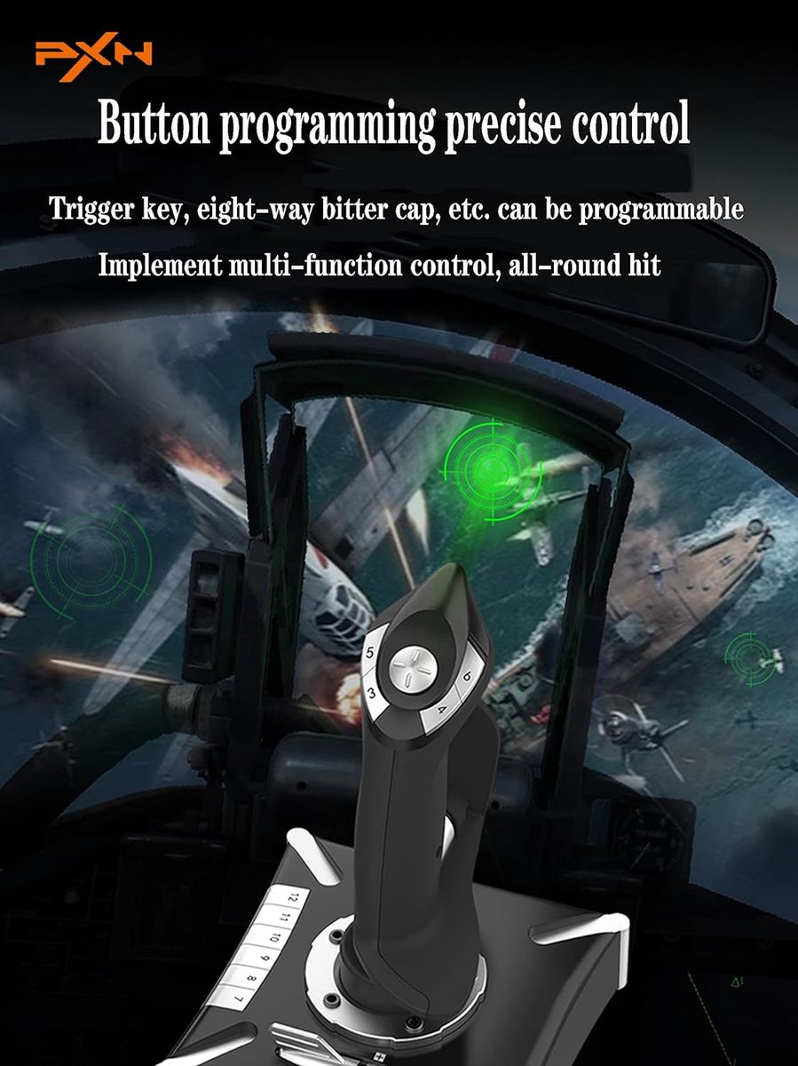PXN 2119-Pro Flight Simulator Joystick & Throttle for PC, PS4 & Xbox One