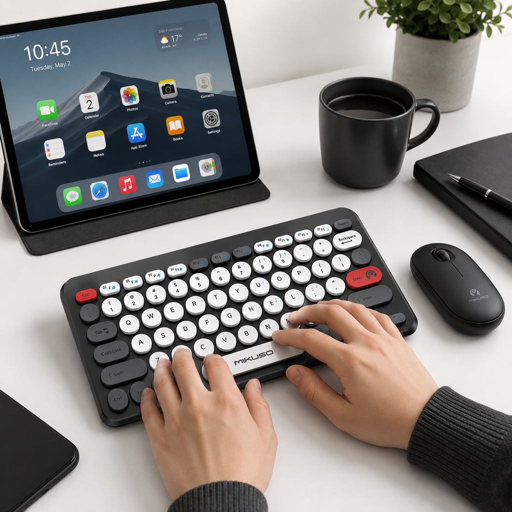 Mikuso KB-C027 Wireless Keyboard and Mouse Combo with 2.4GHz USB Receiver