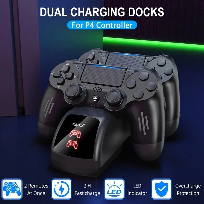 DOBE TP4-889 Dual Charging Dock Station for PS4 Controllers