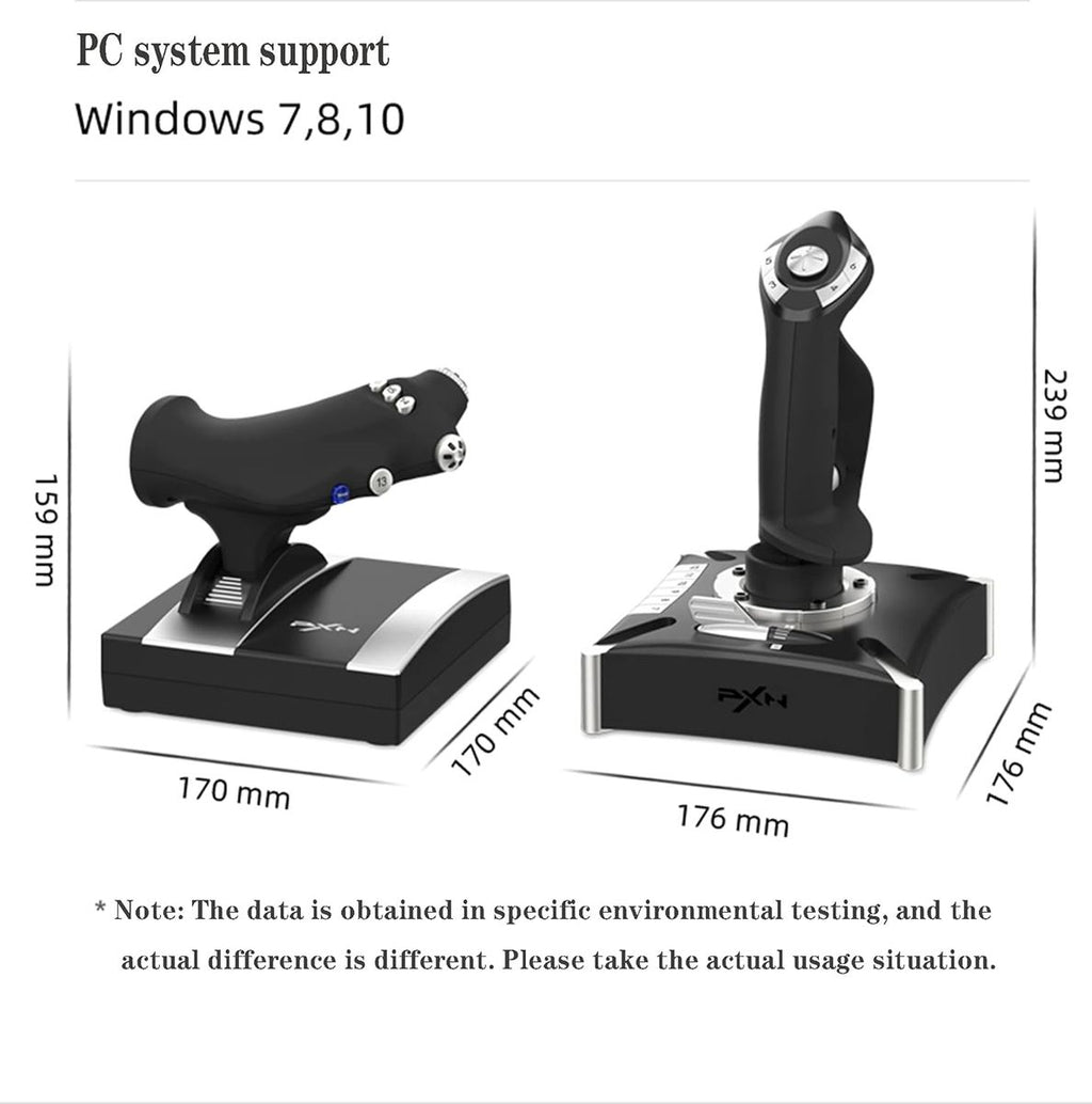 PXN 2119-Pro Flight Simulator Joystick & Throttle for PC, PS4 & Xbox One