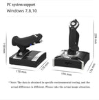 PXN 2119-Pro Flight Simulator Joystick & Throttle for PC, PS4 & Xbox One