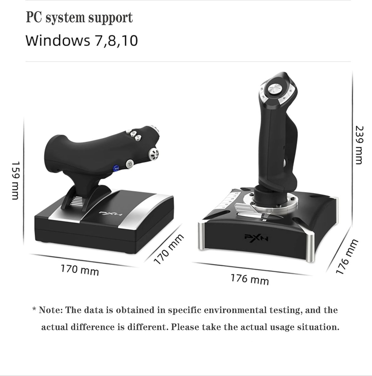 PXN 2119-Pro Flight Simulator Joystick & Throttle for PC, PS4 & Xbox One