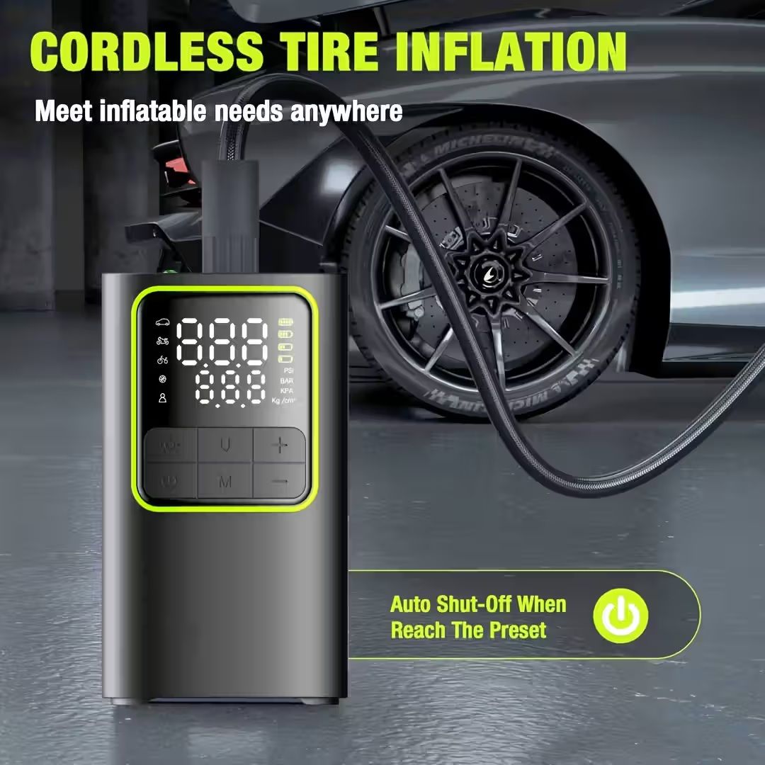 DW Rechargeable Smart Electric Air Pump – Black (T50)