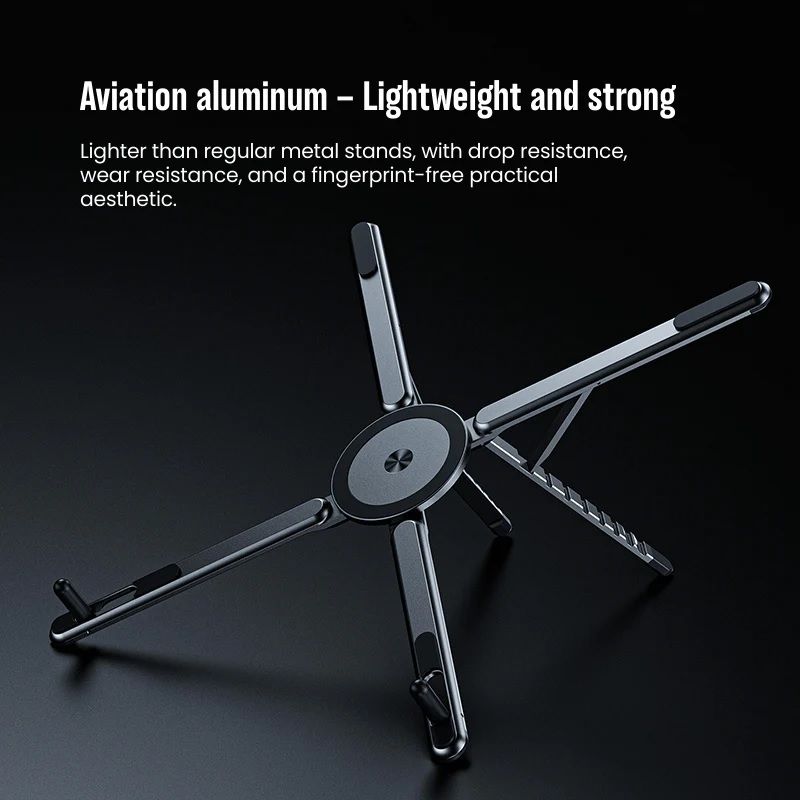 DW E05 Multi-purpose Travel Portable Magnetic Stand – 5-in-1 Foldable Laptop, Phone & Tablet Stand