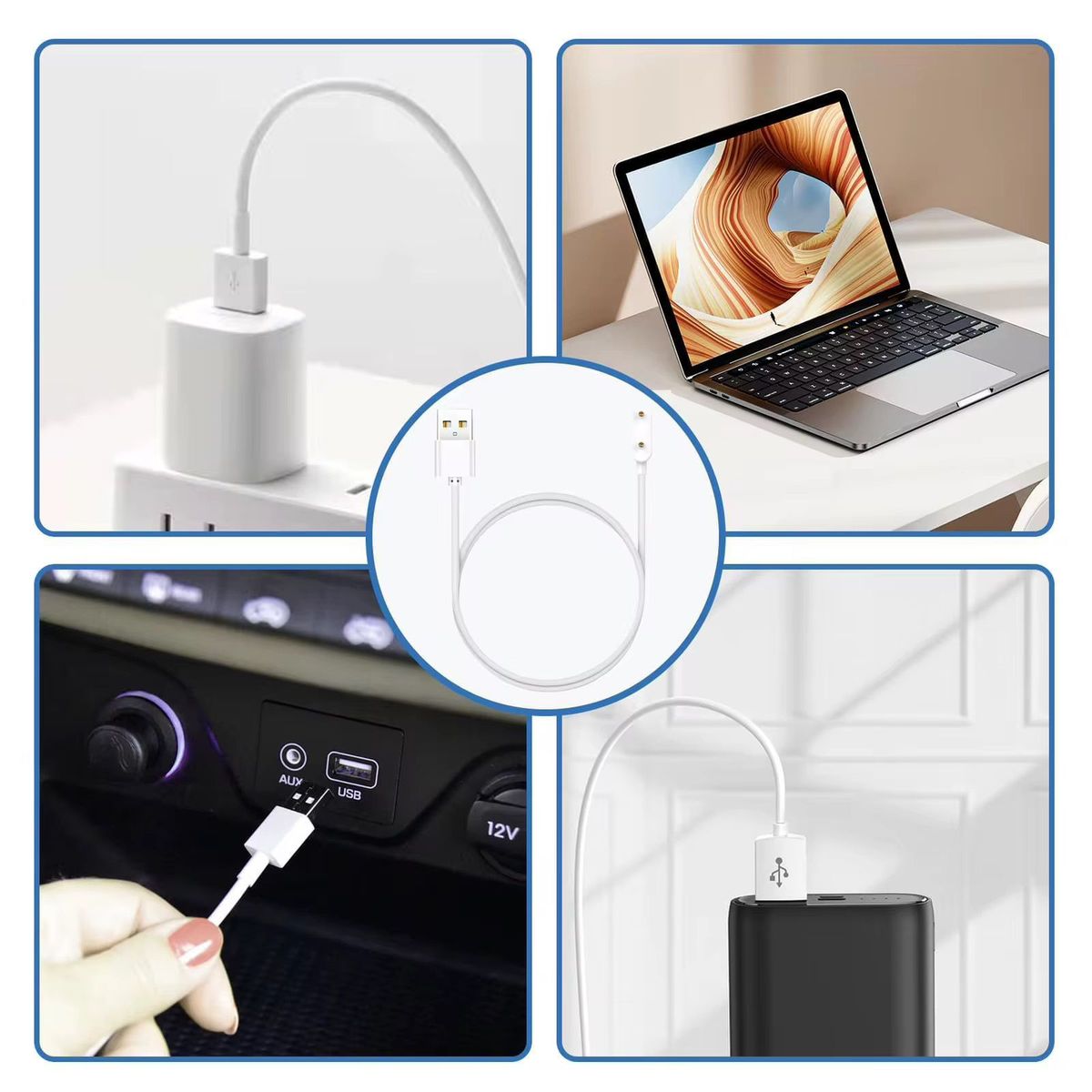 DW USB Magnetic Charging Cable for Samsung Galaxy Fit3 – 1 Metre