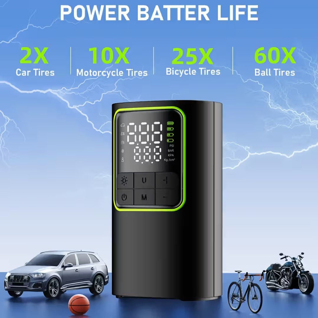 DW Rechargeable Smart Electric Air Pump – Black (T50)