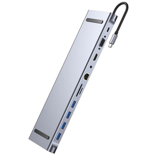 11-in-1 Type-C USB Dock Hub Adapter – BYL-2003 | HDMI, VGA, Ethernet & SD/TF