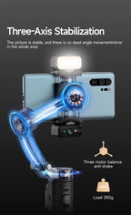 DW Handheld Gimbal Stabilizer with AI Face & Object Tracking – M03