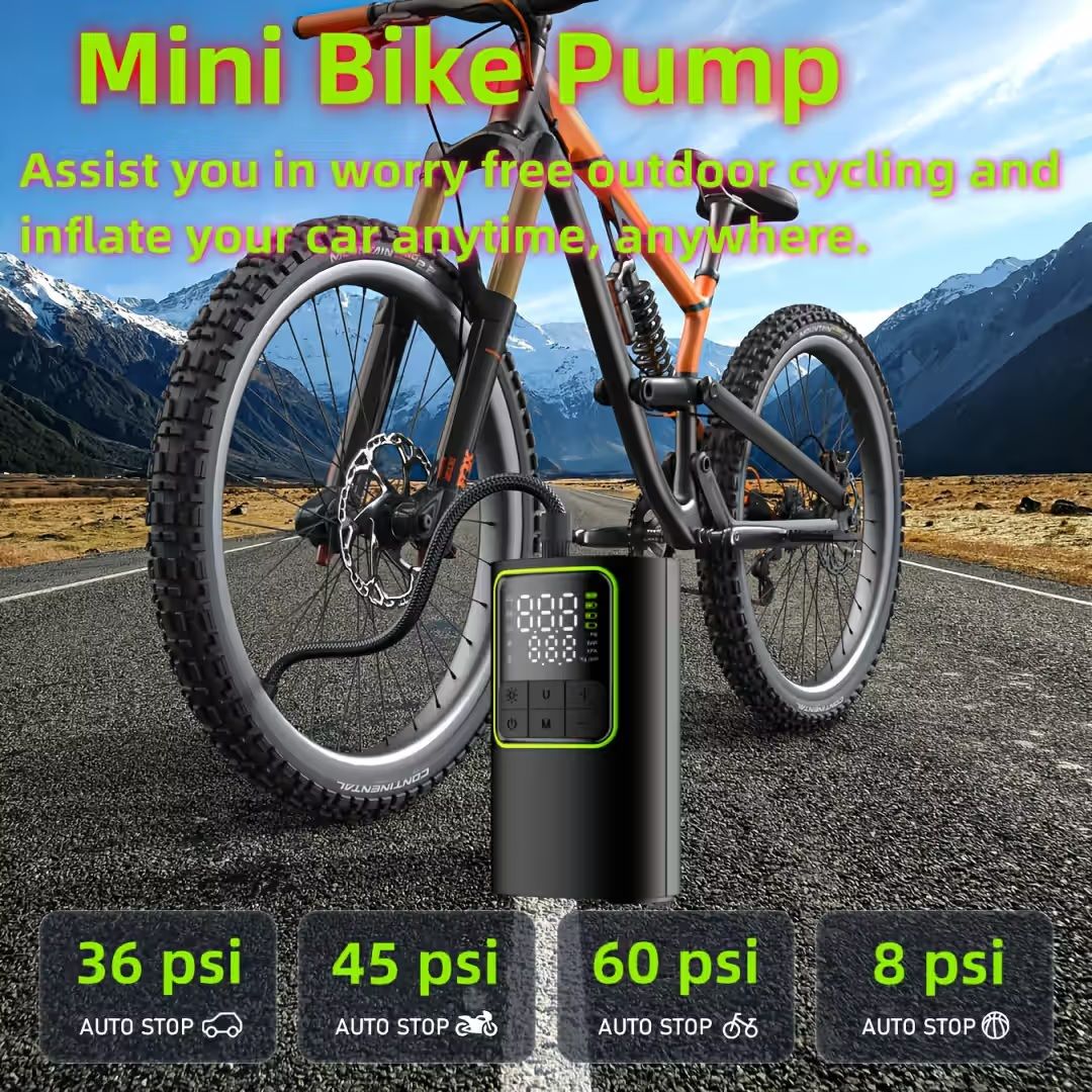 DW Rechargeable Smart Electric Air Pump – Black (T50)