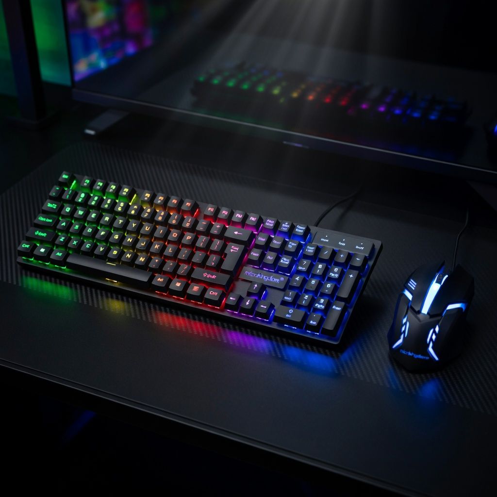 GM505 5-in-1 RGB Gaming Combo - Keyboard, Mouse, Headset, Speakers & Mouse Pad