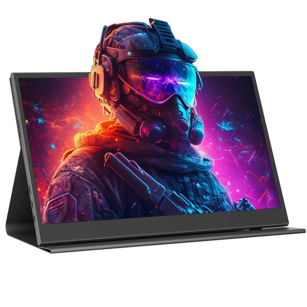 Portable Single Monitor Display 15.6 Inch built-in Speakers & Case