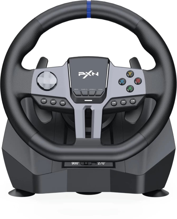 PXN V9 Gen 2 Gaming Steering Wheel – 270°/900° with 3 Pedals & 6+1 Gear Shifter
