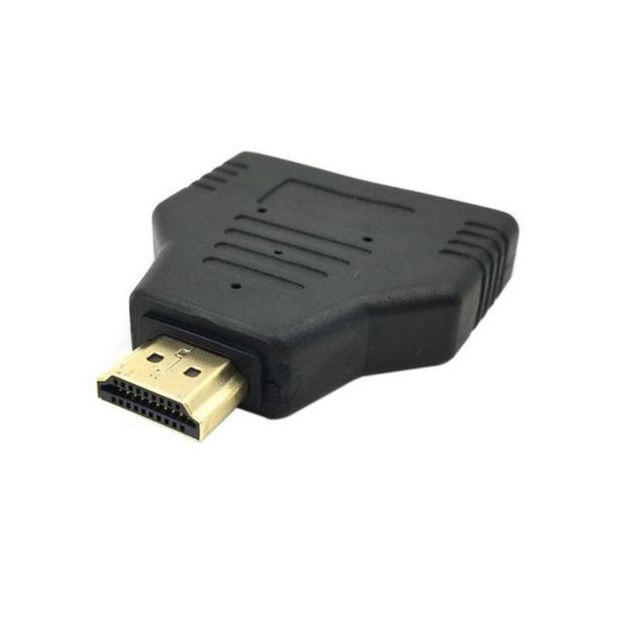 Hdmi Splitter-Hdmi Splitter 1 in 2 Out/hdmi Splitter Adapter Cable Hdmi  Male to Dual Hdmi Female 1 to 2 Way,support Two Tvs at the Same Time  (Black) 