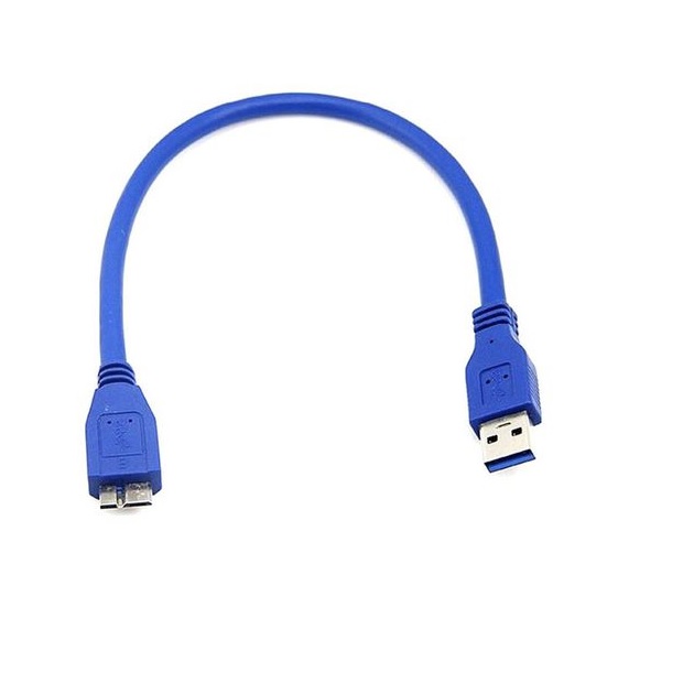 DW 30Cm Ultra High Blue USB 3.0 External Hard Disk A To Micro B Cable – digitalworld