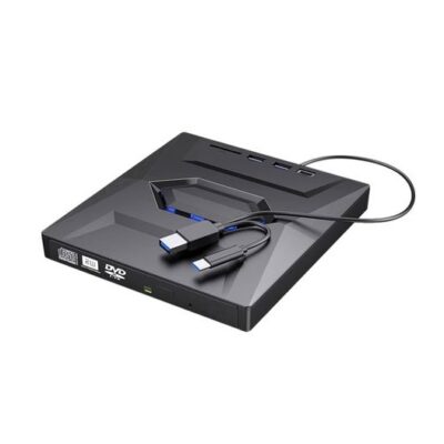 DW External DVD Optical Disc Drive Portable CD/DVD USB 3.0 + Type-C