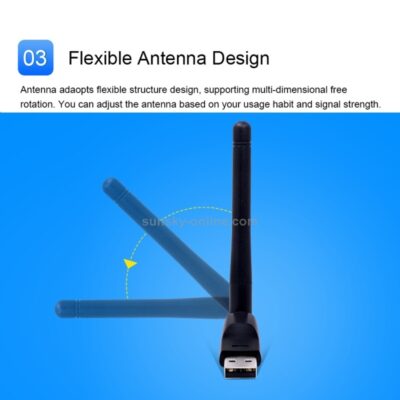 DW 2.4GHz 150Mbps Wireless-N USB Adapter + Antenna – LV-UW07