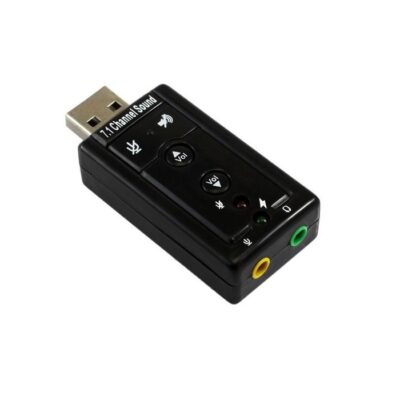 DW 7.1 USB Sound Card with Headphone & Microphone Jack