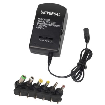 DW Universal Adjustable charger 3V TO 12V 30W 3A Ac Dc Adapter – SY668