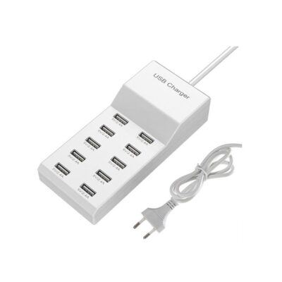 DW-50W 10 Ports USB Charger 5V/10A Intelligent Fast Charging