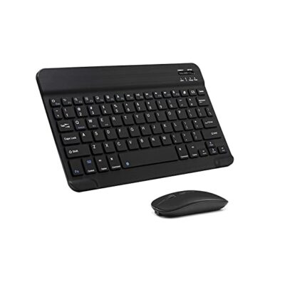 DW Mini Wireless Bluetooth Keyboard Mouse Combo For Smartphone Tablet – Black