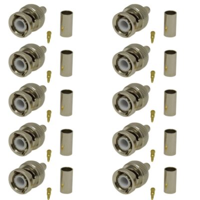 DW CCTV BNC Male Crimp Pack Of 10