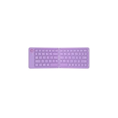 DW Rechargeable Ultra Slim Folding Bluetooth Keyboard B023 – Purple