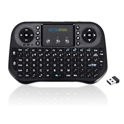 DW-I8 Mini 2.4GHz Wireless Dual Mode Bluetooth Rgb Keyboard – 3 Color Backlit