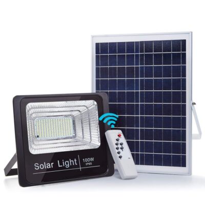 DW-100W SMD Solar LED Flood Light – Black