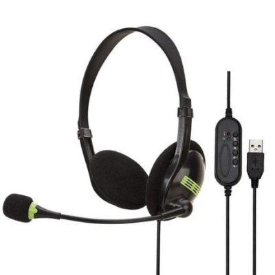 DW Wired Computer USB Interface Headphone With Microphone & Mic-(SY440MV)