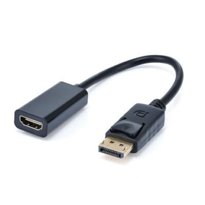 DW Display Male Port to HDMI Female Adapter – Black